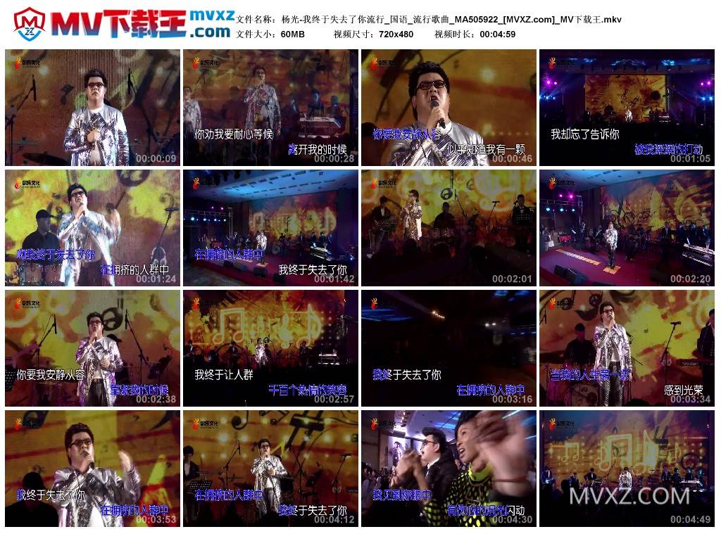 杨光-我终于失去了你流行_国语_流行歌曲_MA505922